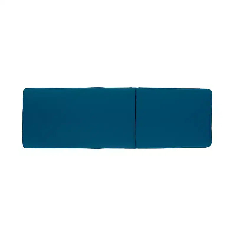 Ensemble de 3 pièces Kyoto en bois d’acacia pour extérieur avec chaises longues et coussins – teck/bleu – Christopher Knight Home : sièges de jardin sans accoudoirs et table d’appoint &