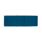 Ensemble de 3 pièces Kyoto en bois d’acacia pour extérieur avec chaises longues et coussins – teck/bleu – Christopher Knight Home : sièges de jardin sans accoudoirs et table d’appoint &