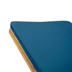 Ensemble de 3 pièces Kyoto en bois d’acacia pour extérieur avec chaises longues et coussins – teck/bleu – Christopher Knight Home : sièges de jardin sans accoudoirs et table d’appoint &