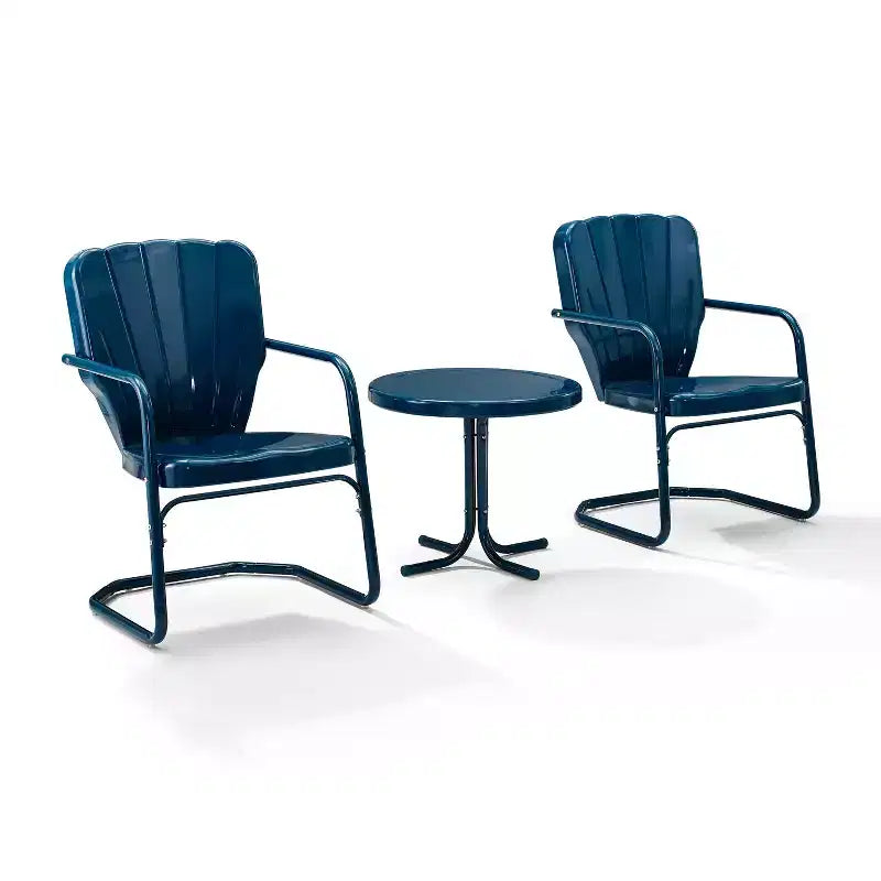 Set da esterno Ridgeland da 3 pezzi - Blu navy - Crosley