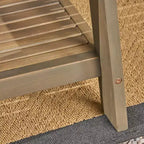 Ensemble de salon de patio Grenada 2 pièces en bois d’acacia - gris/gris foncé - Christopher Knight Home : mobilier de salon de jardin avec table basse