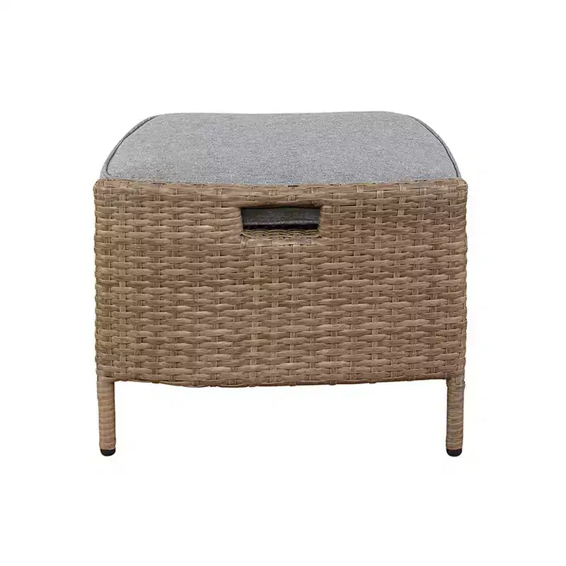 Ensemble de salon Kokoli 5 pièces - marron - Alaterre Furniture : mobilier de patio extérieur avec coussins, sans assemblage requis