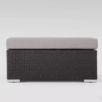 Santa Rosa 9-teiliges Lounge-Set aus Korbgeflecht – Grau/Silber – Christopher Knight Home