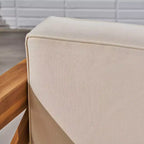 Set di divani componibili in legno di acacia Brava, 8 pezzi, teak/beige - Christopher Knight Home