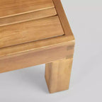 Set di divani componibili in legno di acacia Brava, 8 pezzi, teak/beige - Christopher Knight Home