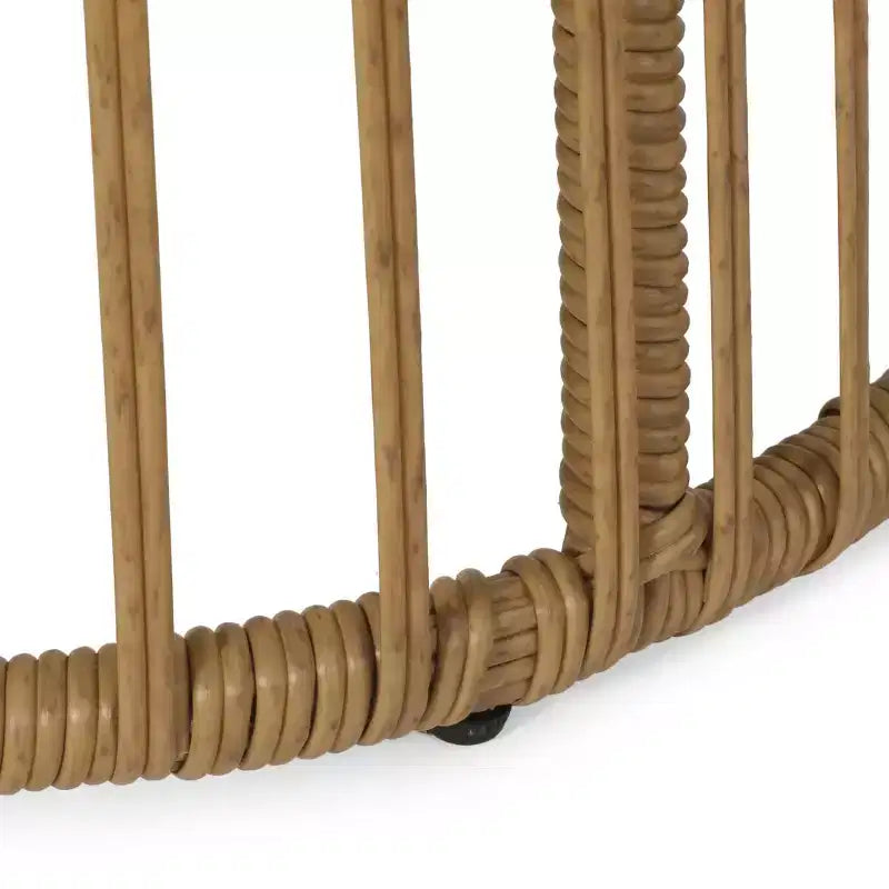 Ensemble de conversation d’extérieur Caryl, 3 pièces, en résine tressée avec coussins