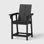 Set di sedute da bancone per balcone e patio POLYWOOD Moore, 3 pezzi, nero
