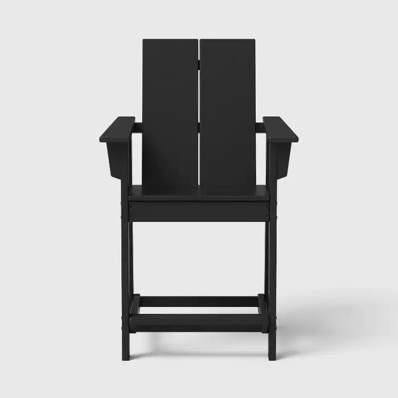 Set di sedute da bancone per balcone e patio POLYWOOD Moore, 3 pezzi, nero