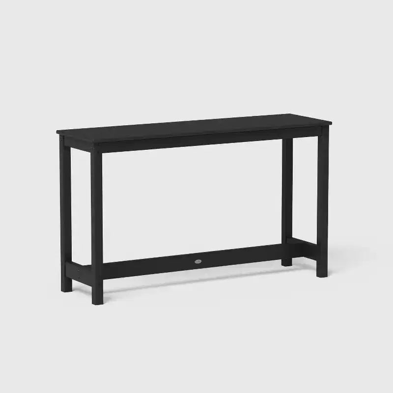 Set di sedute da bancone per balcone e patio POLYWOOD Moore, 3 pezzi, nero
