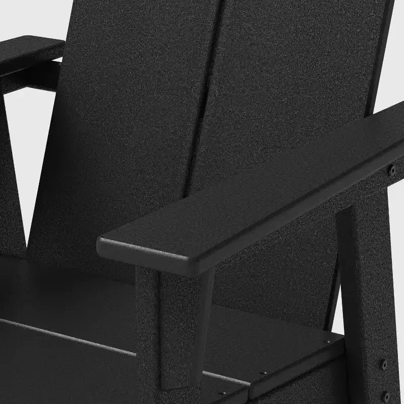 Set di sedute da bancone per balcone e patio POLYWOOD Moore, 3 pezzi, nero