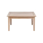 Linon 4-teiliges Melita-Akazienholz-Ecksofa- und Couchtisch-Set, Beige