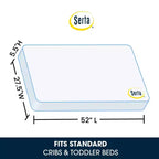 2-Stage Crib and Toddler Mattress with Cooling Cover, Firm, 5.25" Thick, 9.3 lbs