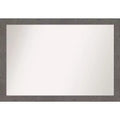 40" x 28" Rustic Plank Narrow Wall Mirror for Bathroom Vanity - Amanti Art: Includes Mounting Hardware