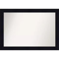 40" x 28" Non-Beveled Shiplap Navy Wood Bathroom Wall Mirror - Amanti Art: Rectangle, Includes Mounting Hardware