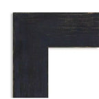 101,6 cm x 71,12 cm-es, fazetta nélküli, sötétkék hajópadlómintás fa fürdőszobai falitükör – Amanti Art: téglalap alakú, rögzítőelemekkel