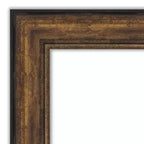 46" x 35" bronzefarbener Wandspiegel „Ballroom“ ohne Facettenschliff – Amanti Art: modernes Rechteck, Polystyrolrahmen, inklusive Befestigungsmaterial