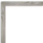 21" x 27" Non-Beveled Dove Gray Wash Square Wall Mirror - Amanti Art