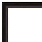 83,82 cm x 68,58 cm-es, fazetta nélküli Trio olajdörzsölt bronz fürdőszobai falitükör – Amanti Art: rögzítőelemekkel, téglalap alakú