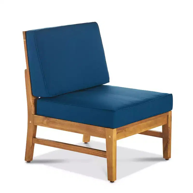GDFStudio Abena 8-zits U-vormige loungeset voor buiten van acaciahout, inclusief kussens