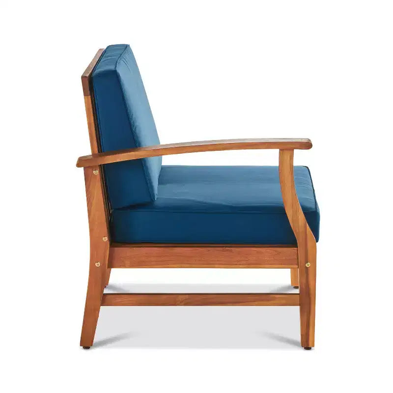 GDFStudio Abena 8-zits U-vormige loungeset voor buiten van acaciahout, inclusief kussens