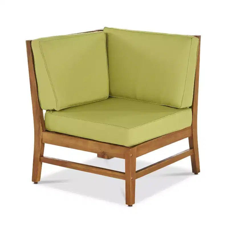 GDFStudio Abena 8-zits U-vormige loungeset voor buiten van acaciahout, inclusief kussens