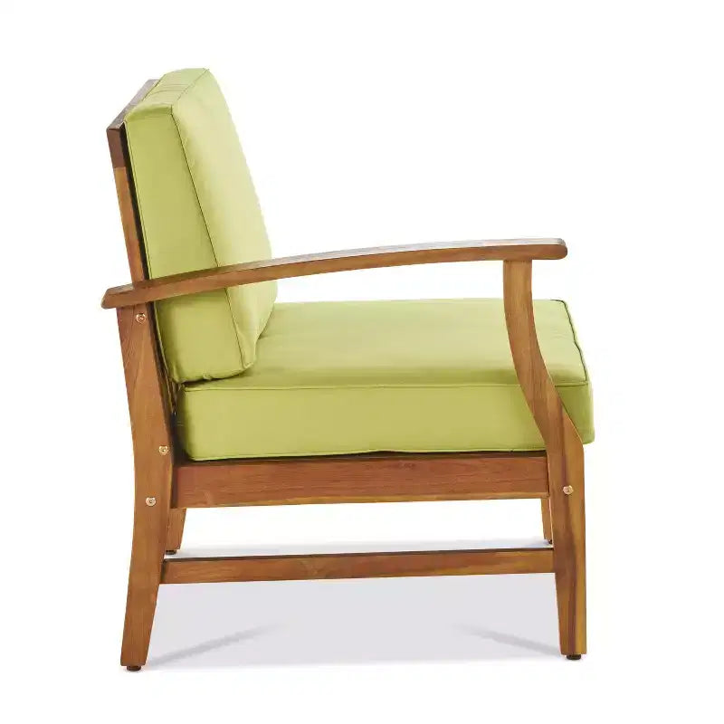 GDFStudio Abena 8-zits U-vormige loungeset voor buiten van acaciahout, inclusief kussens