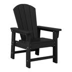 WestinTrends Malibu 5-delige HDPE-buiteneetset voor kinderen met vierkante tuintafel en stoelen