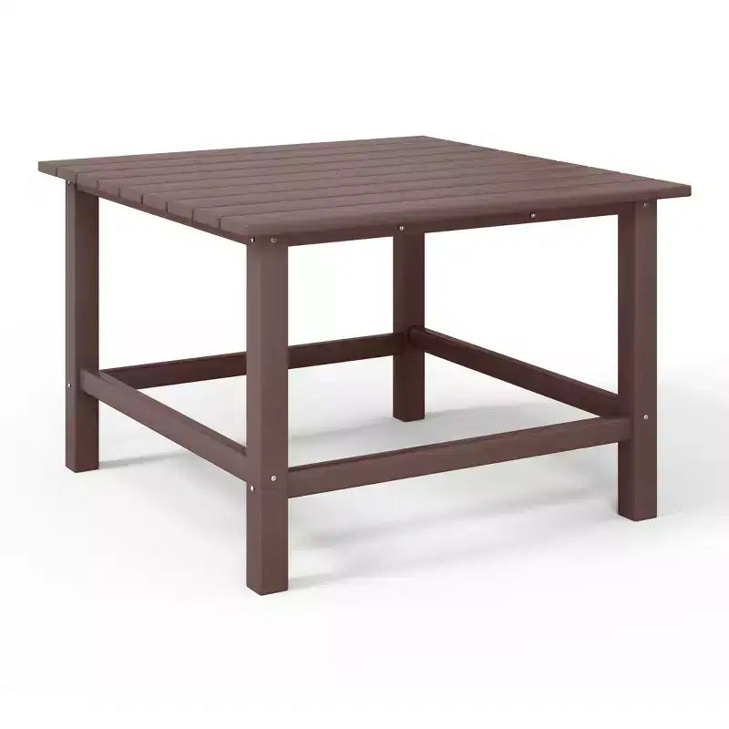 WestinTrends Malibu 5-delige HDPE-buiteneetset voor kinderen met vierkante tuintafel en stoelen