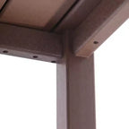 WestinTrends Malibu 5-delige HDPE-buiteneetset voor kinderen met vierkante tuintafel en stoelen