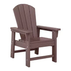 WestinTrends Malibu 5-delige HDPE-buiteneetset voor kinderen met vierkante tuintafel en stoelen