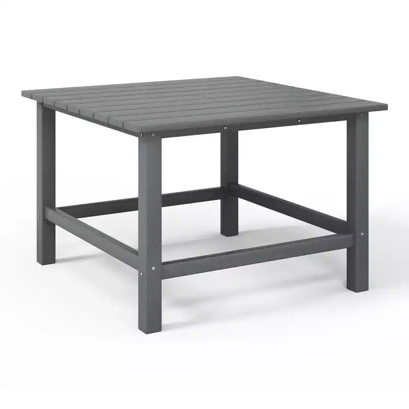 WestinTrends Malibu 5-delige HDPE-buiteneetset voor kinderen met vierkante tuintafel en stoelen
