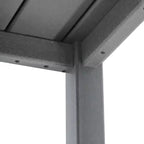 WestinTrends Malibu 5-delige HDPE-buiteneetset voor kinderen met vierkante tuintafel en stoelen