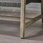 Juego de sofá para 3 personas y mesa de centro de exterior Christopher Knight Home Sewell, de madera de acacia y mimbre