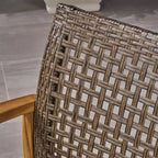 Juego de sofá para 3 personas y mesa de centro de exterior Christopher Knight Home Sewell, de madera de acacia y mimbre