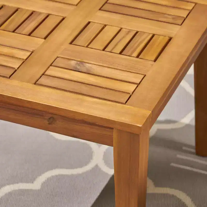 Juego de sofá para 3 personas y mesa de centro de exterior Christopher Knight Home Sewell, de madera de acacia y mimbre