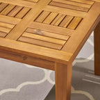 Juego de sofá para 3 personas y mesa de centro de exterior Christopher Knight Home Sewell, de madera de acacia y mimbre