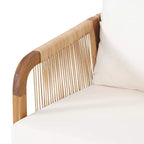 Christopher Knight Home Allerton loungeset voor buiten, 4-zits, van acaciahout en wicker, met kussens, teak en beige