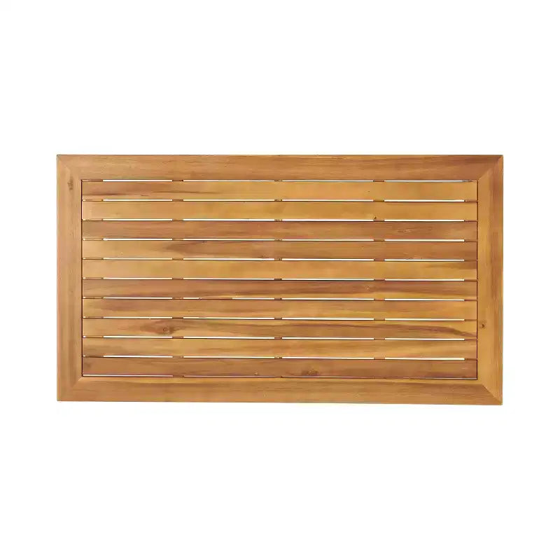Conjunto Christopher Knight Home Hazel de sofá biplaza y mesa de centro de madera de acacia para exteriores, con cojines