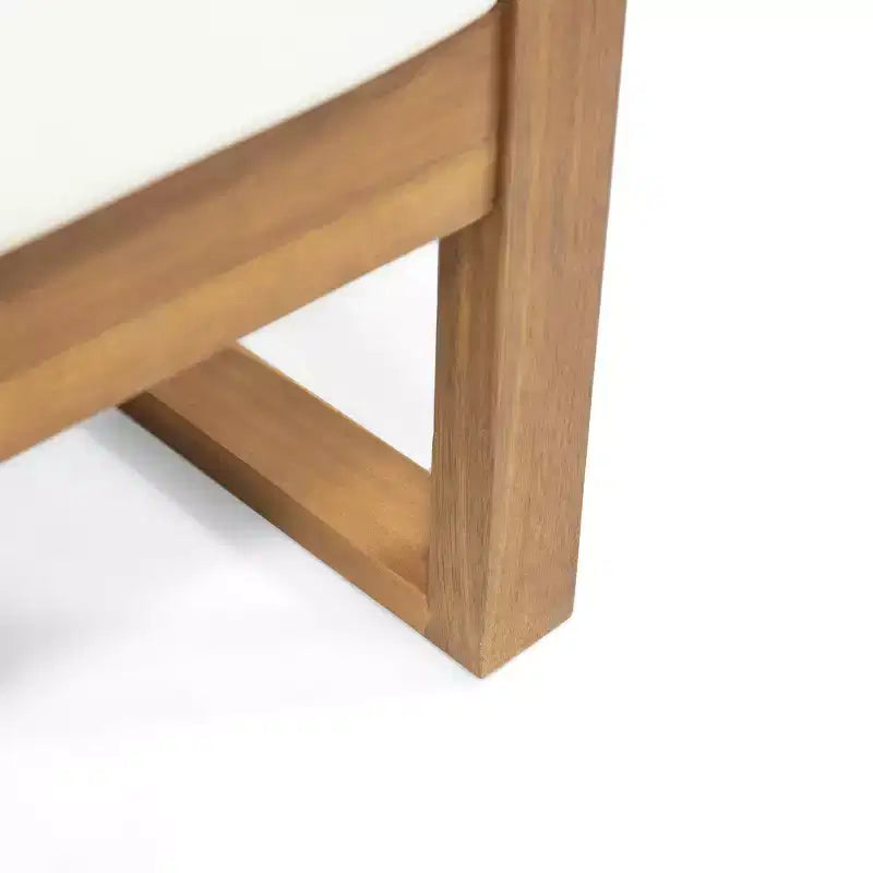 Conjunto Christopher Knight Home Hazel de sofá biplaza y mesa de centro de madera de acacia para exteriores, con cojines