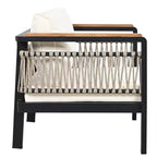 Conjunto de sofá seccional para exteriores de 4 piezas, conjunto de conversación para patio con capacidad para 5 personas, cojines y mesa de centro - ModernLuxe