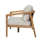 Ensemble de sièges extérieur Osborn de Christopher Knight Home, 4 pièces en bois d’acacia à lattes avec coussin, teck/beige