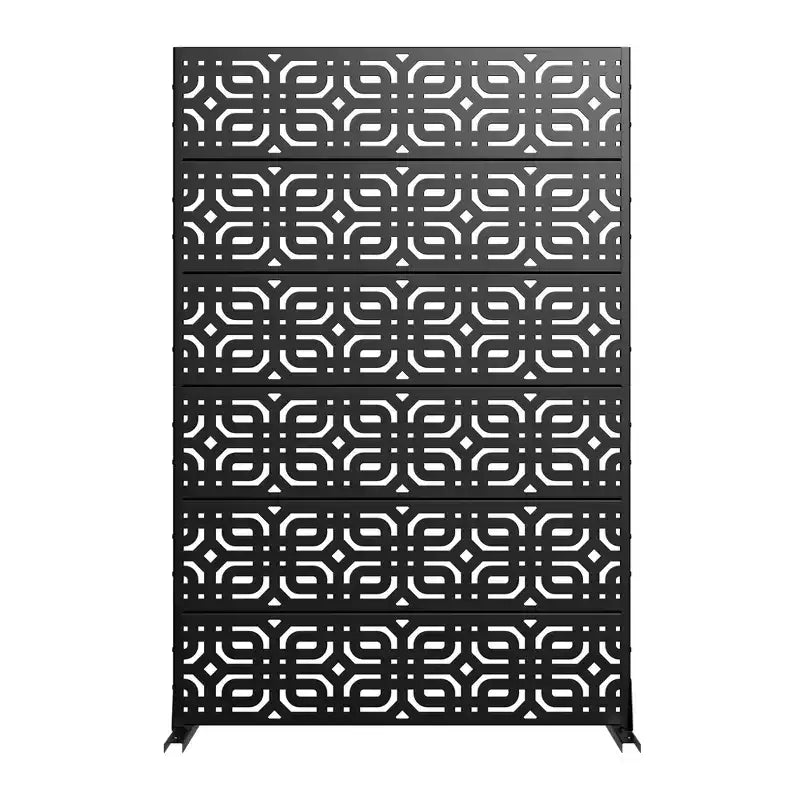 72" H x 47" W Metal Privacy Screen Panel for Outdoor Use
