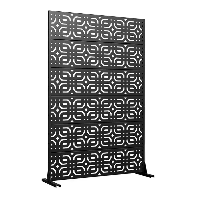 72" H x 47" W Metal Privacy Screen Panel for Outdoor Use