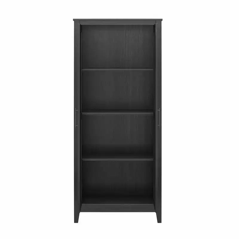Farmhouse Storage Cabinet with 4 Shelves and 2 Shaker Style Doors