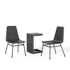 Christopher Knight Home Vanessa 3 részes kültéri rattan- és fémbeszélgető garnitúra
