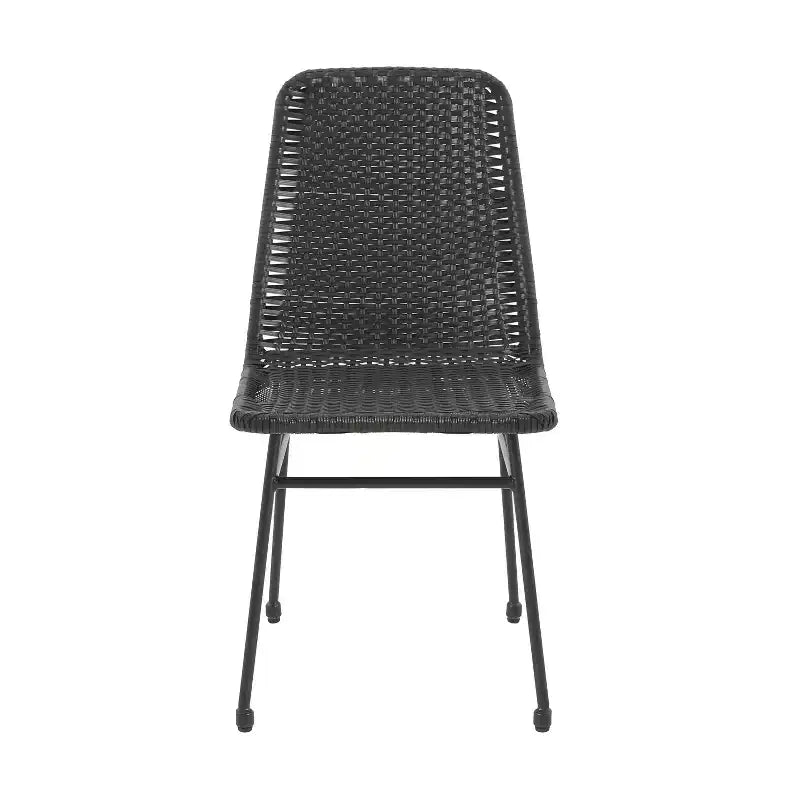 Christopher Knight Home Vanessa 3 részes kültéri rattan- és fémbeszélgető garnitúra