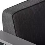 Conjunto de conversación de 3 piezas para exteriores Christopher Knight Home Crested Bay, de aluminio, con mesa en forma de C