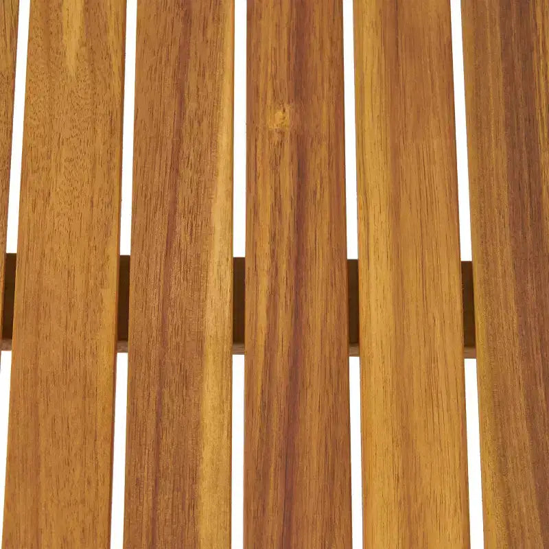 Conjunto GDFStudio Keanu de sofá biplaza y mesa de centro de madera de acacia para exteriores, con cojines