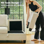 Chenille Corner Seat for Modular Sectional Sofa