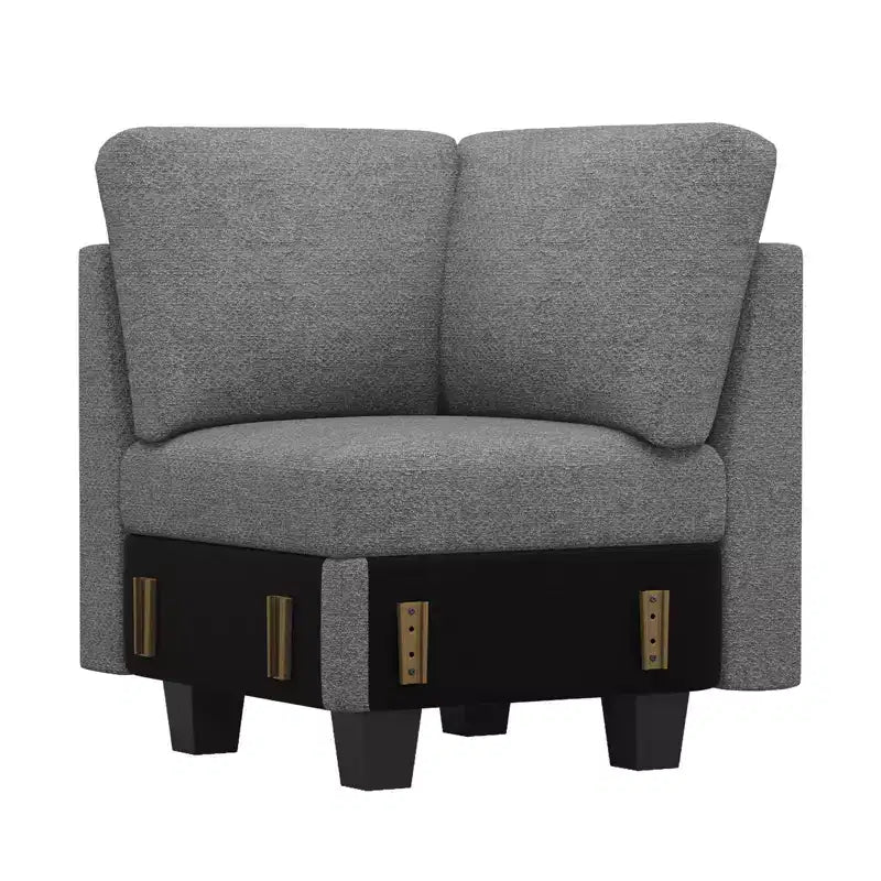 Chenille Corner Seat for Modular Sectional Sofa